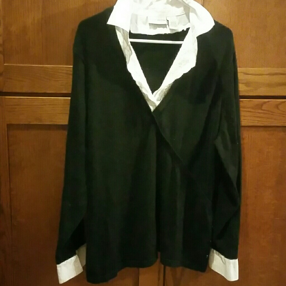 Cross chest nice dress sweater